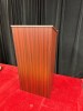 woodgrain podium
